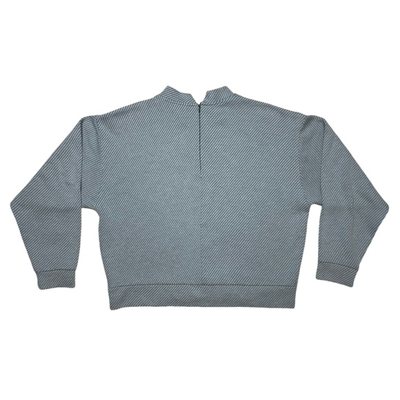 KIN BY JOHN LEWIS GRAY MOCK NECK LONG SLEEVE PULLOVER SWEATER - SIZE SMALL - Picture 3 of 10